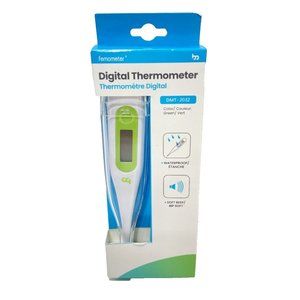 Digital Thermometer Waterproof Armpit/Oral Thermometer with Soft Beep Brand New